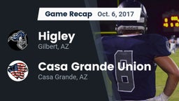 Recap: Higley  vs. Casa Grande Union  2017