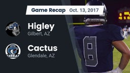 Recap: Higley  vs. Cactus  2017