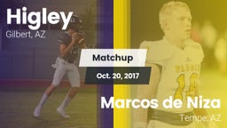 Matchup: Higley  vs. Marcos de Niza  2017