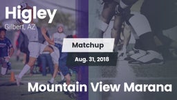Matchup: Higley  vs. Mountain View Marana 2018