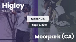 Matchup: Higley  vs. Moorpark (CA) 2018