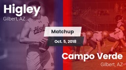 Matchup: Higley  vs. Campo Verde  2018
