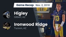Recap: Higley  vs. Ironwood Ridge  2018