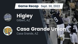 Recap: Higley  vs. Casa Grande Union  2022