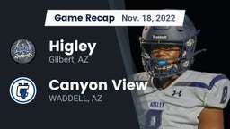 Recap: Higley  vs. Canyon View  2022