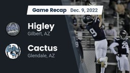 Recap: Higley  vs. Cactus  2022