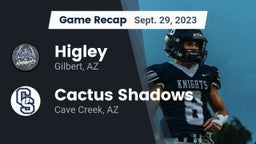 Recap: Higley  vs. Cactus Shadows  2023