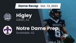 Recap: Higley  vs. Notre Dame Prep  2023