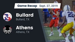 Recap: Bullard  vs. Athens  2019