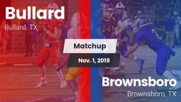 Matchup: Bullard  vs. Brownsboro  2019
