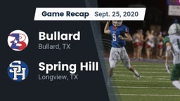 Recap: Bullard  vs. Spring Hill  2020