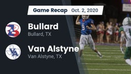 Recap: Bullard  vs. Van Alstyne  2020