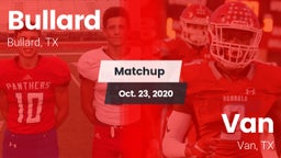Matchup: Bullard  vs. Van  2020
