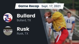 Recap: Bullard  vs. Rusk  2021