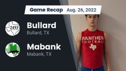 Recap: Bullard  vs. Mabank  2022