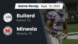 Recap: Bullard  vs. Mineola  2022