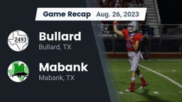 Recap: Bullard  vs. Mabank  2023
