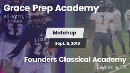 Matchup: Grace Prep Academy vs. Founders Classical Academy  2019