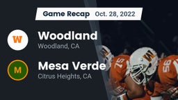 Recap: Woodland  vs. Mesa Verde  2022