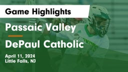 Passaic Valley  vs DePaul Catholic  Game Highlights - April 11, 2024