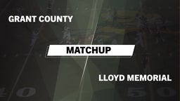 Matchup: Grant County High vs. Lloyd Memorial 2016