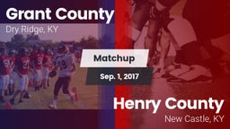 Matchup: Grant County High vs. Henry County  2017