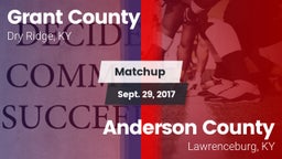 Matchup: Grant County High vs. Anderson County  2017