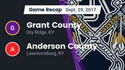 Recap: Grant County  vs. Anderson County  2017