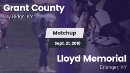 Matchup: Grant County High vs. Lloyd Memorial  2018