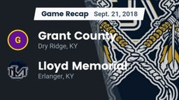 Recap: Grant County  vs. Lloyd Memorial  2018