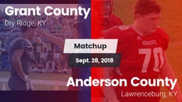 Matchup: Grant County High vs. Anderson County  2018