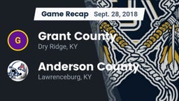 Recap: Grant County  vs. Anderson County  2018