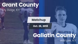 Matchup: Grant County High vs. Gallatin County  2018