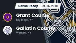 Recap: Grant County  vs. Gallatin County  2018