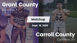 Matchup: Grant County High vs. Carroll County  2020
