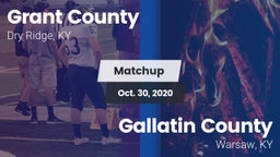 Matchup: Grant County High vs. Gallatin County  2020