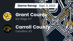 Recap: Grant County  vs. Carroll County  2022