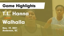 T.L. Hanna  vs Walhalla  Game Highlights - Nov. 19, 2021