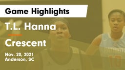 T.L. Hanna  vs Crescent  Game Highlights - Nov. 20, 2021