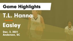 T.L. Hanna  vs Easley  Game Highlights - Dec. 2, 2021
