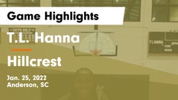 T.L. Hanna  vs Hillcrest Game Highlights - Jan. 25, 2022