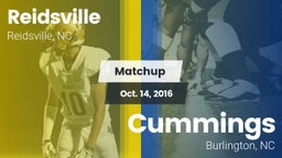 Matchup: Reidsville High vs. Cummings  2016