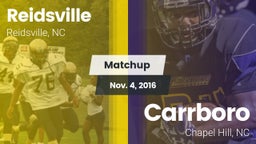 Matchup: Reidsville High vs. Carrboro  2016