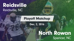 Matchup: Reidsville High vs. North Rowan  2016
