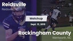 Matchup: Reidsville High vs. Rockingham County  2019