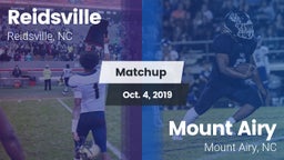 Matchup: Reidsville High vs. Mount Airy  2019