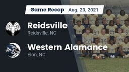 Recap: Reidsville  vs. Western Alamance  2021