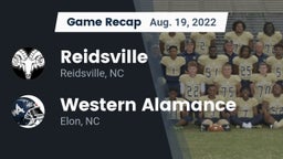Recap: Reidsville  vs. Western Alamance  2022