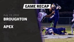 Recap: Broughton  vs. Apex  2016