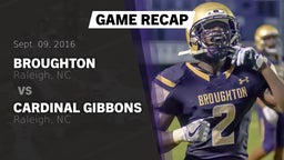 Recap: Broughton  vs. Cardinal Gibbons  2016